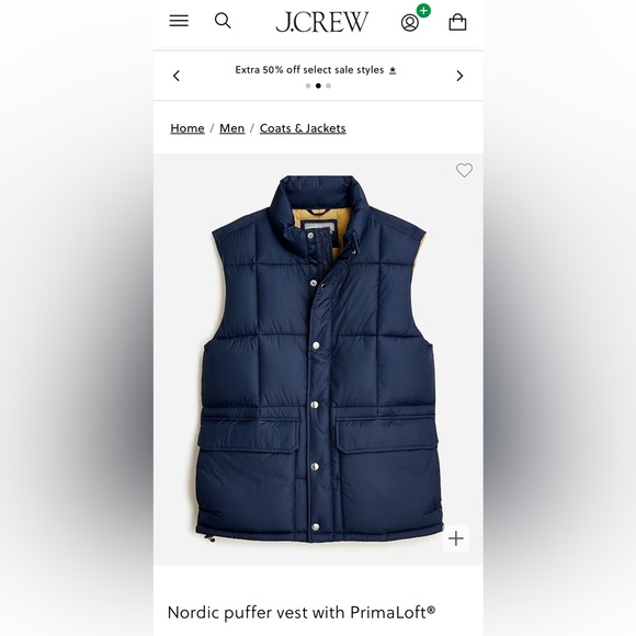 NEW JCREW Nordic Puffer Vest - Picture 1 of 3